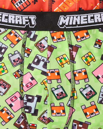 Boys Minecraft Boxer Brief Underwear 3-Pack - MULTI CLR