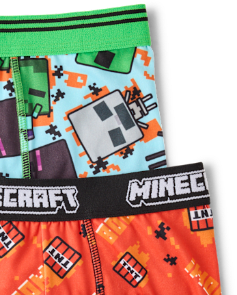 Boys Minecraft Boxer Brief Underwear 3-Pack - MULTI CLR