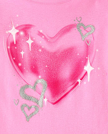Girls Heart Graphic Tee 4-Pack - MULTI CLR