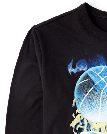 Boys Sports Graphic Tee - BLACK