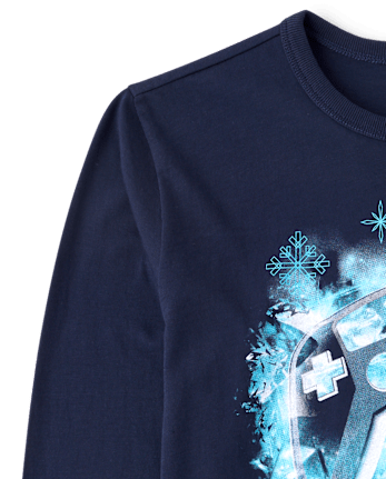 Boys Winter Video Game Graphic Tee - TIDAL