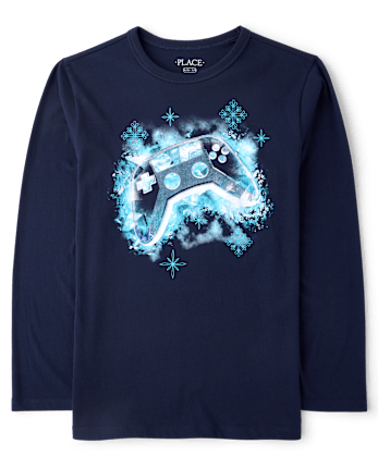 Boys Winter Video Game Graphic Tee - TIDAL