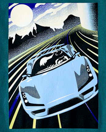 Boys Racecar Graphic Tee - CLOUDY LAKE