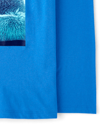 Boys Polar Bear Drink Graphic Tee - GLASS BLUE CL