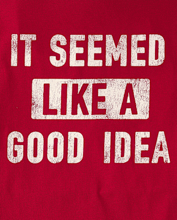 Boys Good Idea Graphic Tee - RED OCHRE