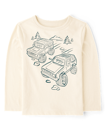 Baby And Toddler Boys Racing Vehicle Graphic Tee - HAY STACK