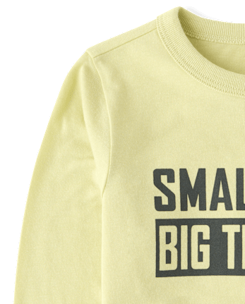 Baby And Toddler Boys Big Trouble Graphic Tee - MATCHA CREAM CL