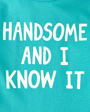 Baby And Toddler Boys Handsome Graphic Tee - LIME DANCING