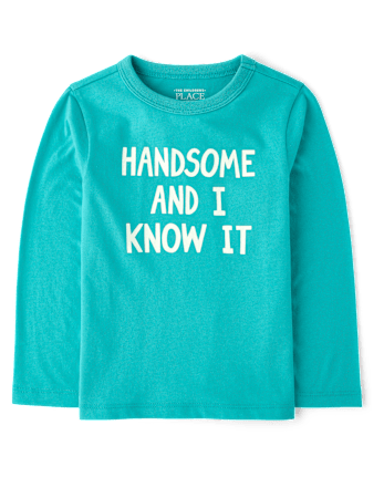 Baby And Toddler Boys Handsome Graphic Tee - LIME DANCING