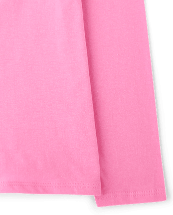 Girls Fairisle Heart Graphic Tee - PERFECTLY PINK