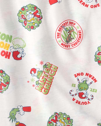 Adult Matching Family Dr. Seuss The Grinch™ Button Front Pajamas - MULTI CLR