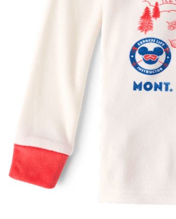 Toddler Matching Family Mickey Mouse™ Ski Fleece Pajamas - MULTI CLR