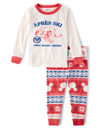 Toddler Matching Family Mickey Mouse™ Ski Fleece Pajamas - MULTI CLR