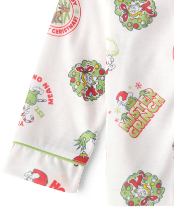 Toddler Matching Family Dr. Seuss The Grinch™ Button Front Pajamas - MULTI CLR