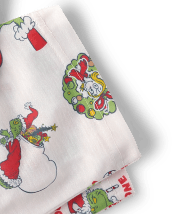 Kids Matching Family Dr. Seuss The Grinch™ Button Front Pajamas - MULTI CLR