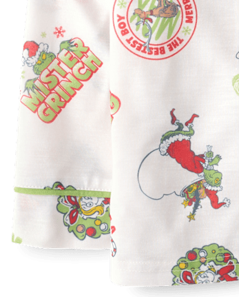 Kids Matching Family Dr. Seuss The Grinch™ Button Front Pajamas - MULTI CLR