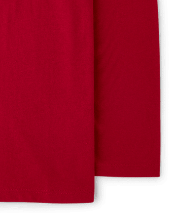 Boys Christmas Bruh Graphic Tee - RED OCHRE