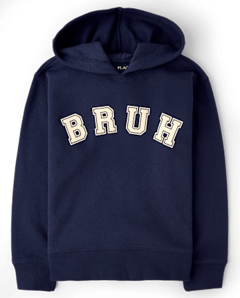 Boys Bruh Premium Fleece Hoodie - TIDAL