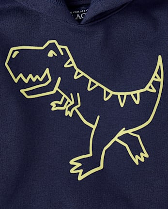 Toddler Boys Dino Premium Fleece Hoodie - TIDAL