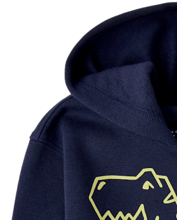 Toddler Boys Dino Premium Fleece Hoodie - TIDAL