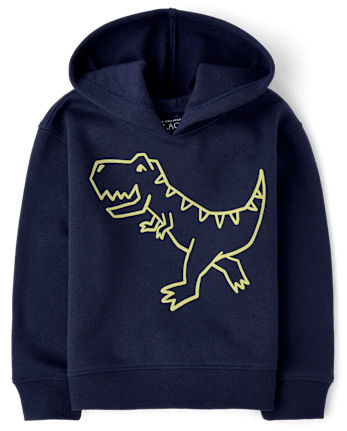 Toddler Boys Dino Premium Fleece Hoodie - TIDAL