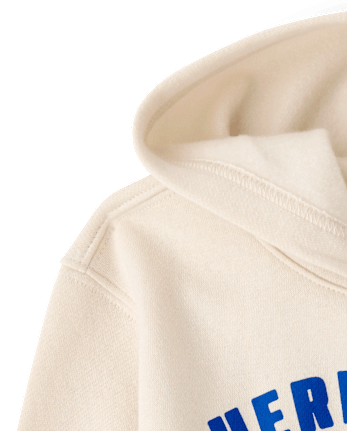 Toddler Boys Here Comes Trouble Premium Fleece Hoodie - HAY STACK