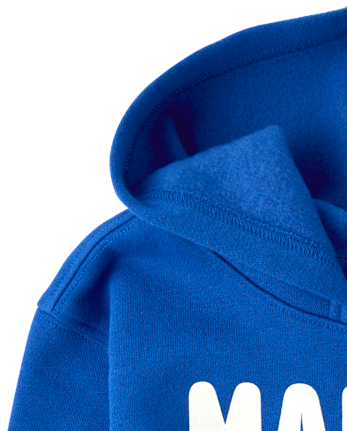 Toddler Boys Mama's Boy Premium Fleece Hoodie - QUENCH BLUE