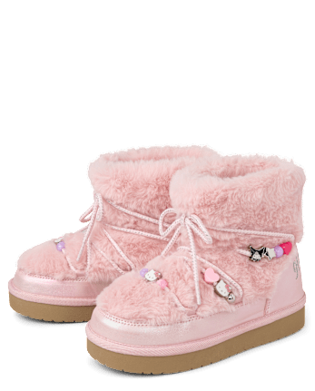 Girls Hello Kitty® And Friends Beaded Lace Up Boots - PINK