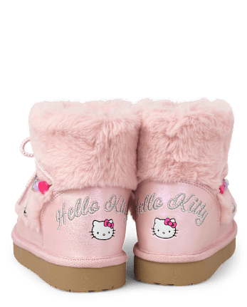 Girls Hello Kitty® And Friends Beaded Lace Up Boots - PINK