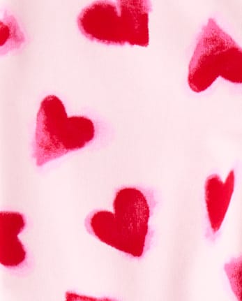 Baby And Toddler Girls Heart Leggings 3-Pack - RUBY