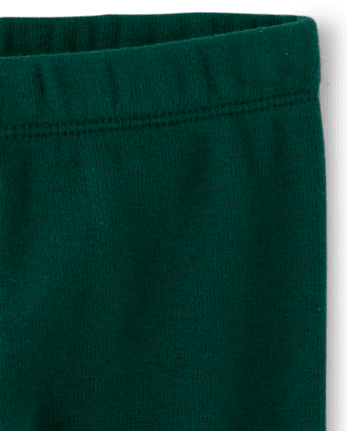 Baby And Toddler Girls Winter Warm Leggings - BALT GREEN