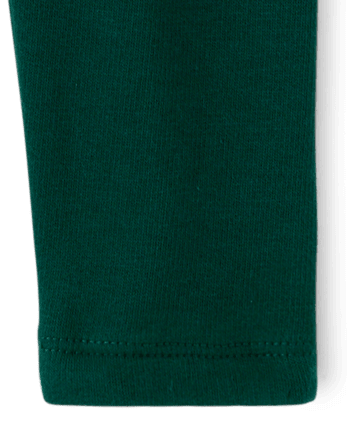 Baby And Toddler Girls Winter Warm Leggings - BALT GREEN