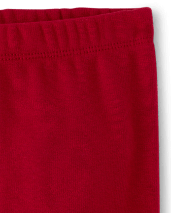 Baby And Toddler Girls Winter Warm Leggings - RED OCHRE