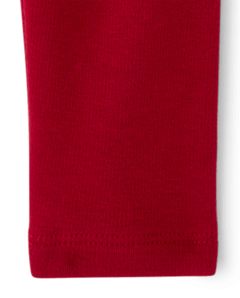 Baby And Toddler Girls Winter Warm Leggings - RED OCHRE