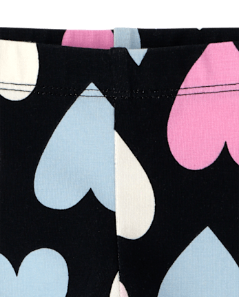 Baby And Toddler Girls Print Leggings - BLACK