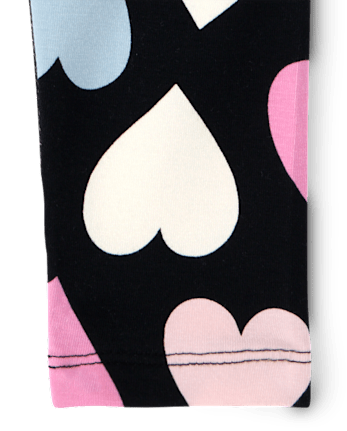 Baby And Toddler Girls Print Leggings - BLACK