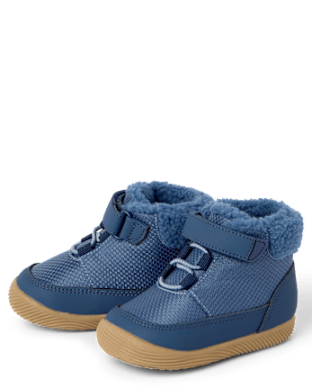 Baby Boys Colorblock First Steps Boots - NAVY