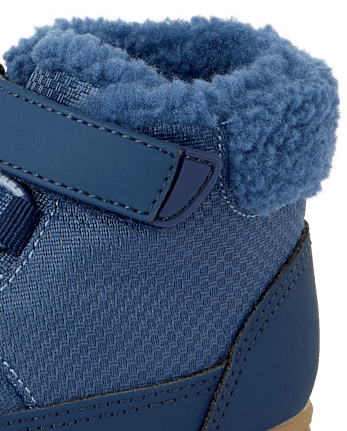 Baby Boys Colorblock First Steps Boots - NAVY