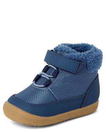 Baby Boys Colorblock First Steps Boots - NAVY