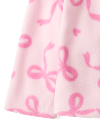 Toddler Girls Print Microfleece Quarter Zip Pullover