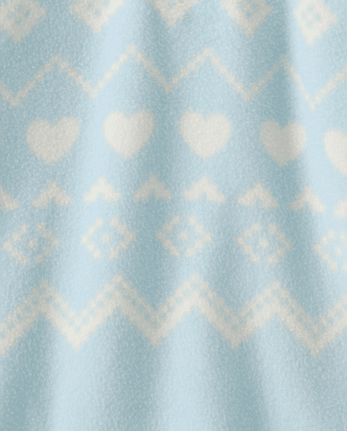 Toddler Girls Print Microfleece Quarter Zip Pullover