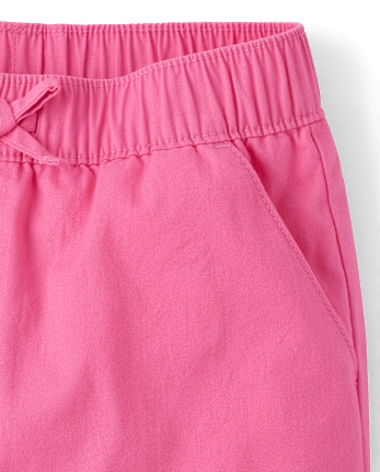 Baby And Toddler Girls Pull On Jogger Pants - LITTLE BOW PINK
