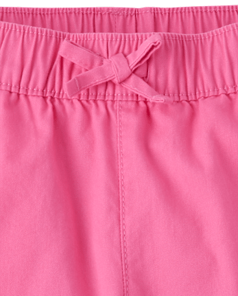 Baby And Toddler Girls Pull On Jogger Pants - LITTLE BOW PINK