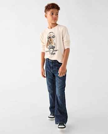 Boys Relaxed Bootcut Jeans - EMMETT WASH