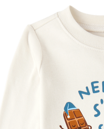 Baby And Toddler Boys S'mores Snug Fit Cotton Pajamas - SHADOW BLUE