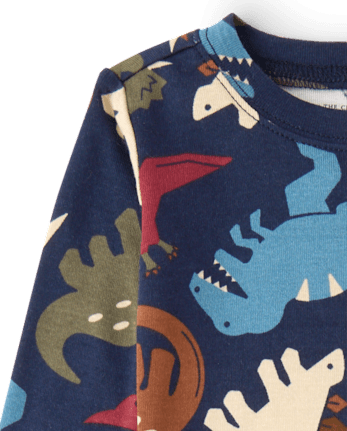 Baby And Toddler Boys Dino Snug Fit Cotton Pajamas - TIDAL