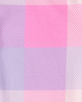 Girls Chill Cat Snug Fit Cotton Pajamas - PERFECTLY PINK