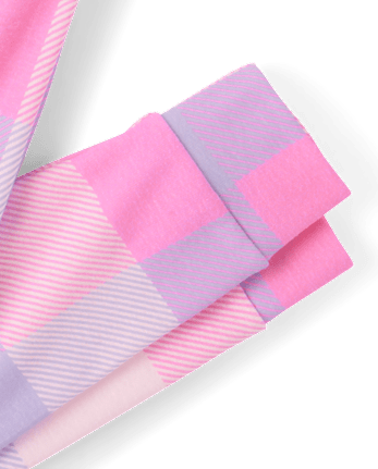 Girls Chill Cat Snug Fit Cotton Pajamas - PERFECTLY PINK