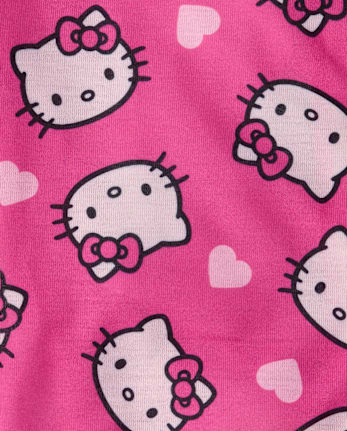 Girls Hello Kitty® Button Front Pajamas - SUGARCANDY