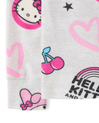 Girls Hello Kitty® And Friends Snug Fit Cotton Pajamas - H/T LUNAR
